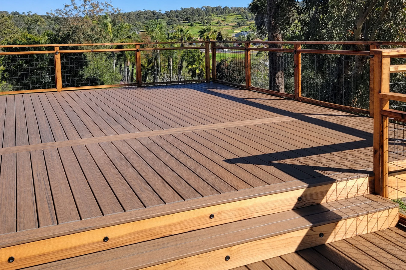 Composite deck installation